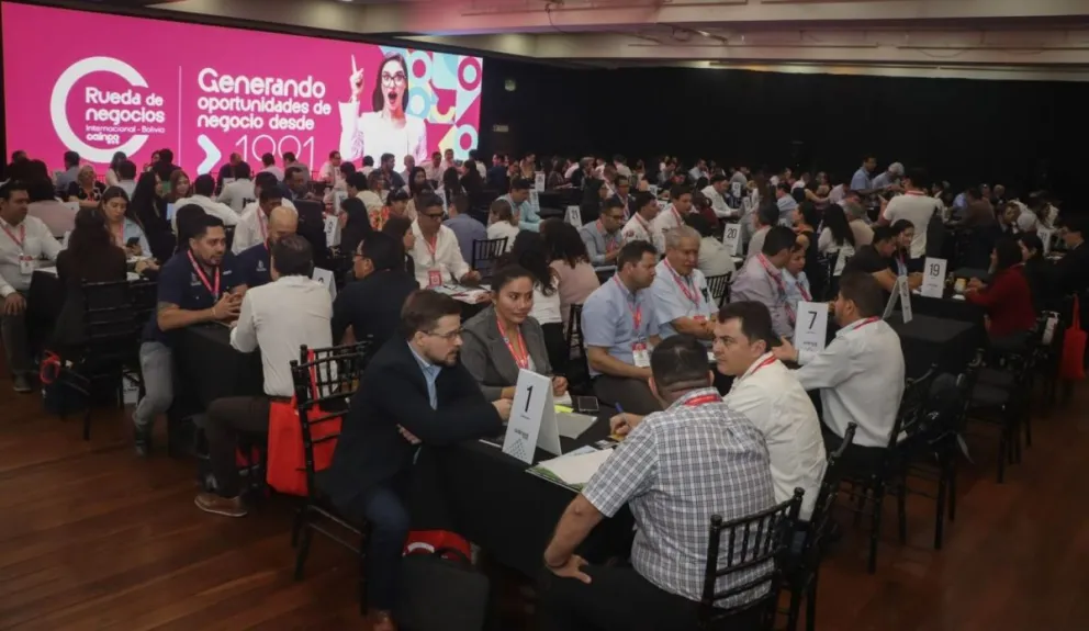 Una de las reuniones de la Rueda de Negocios. Foto: Cainco