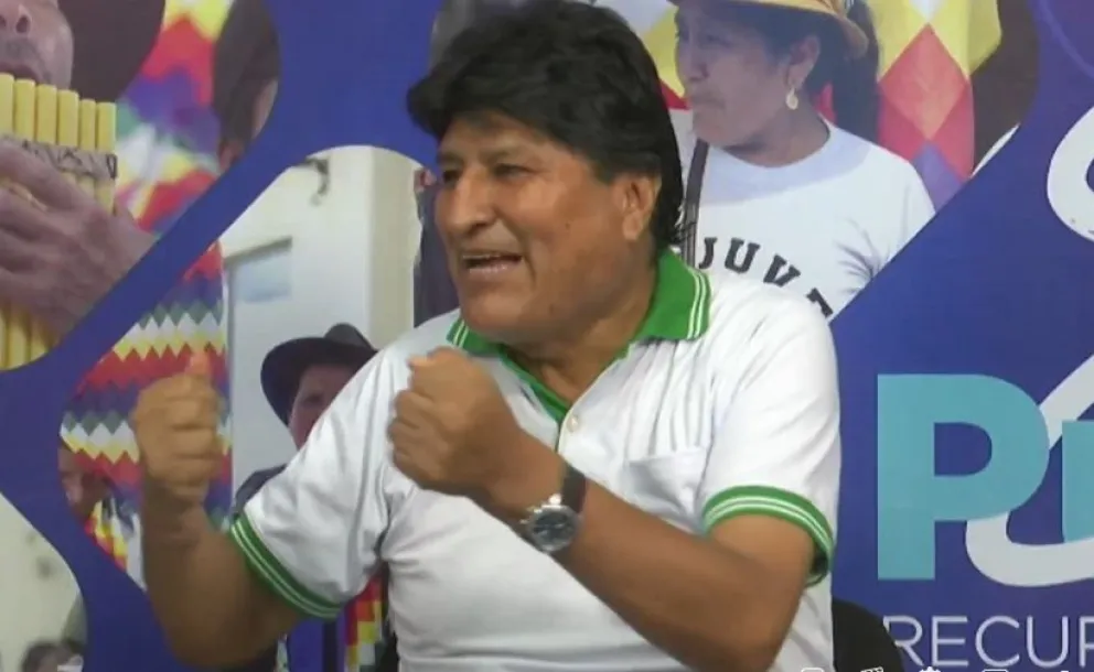 Morales durante su programa radial, la semana anterior. Foto: Captura