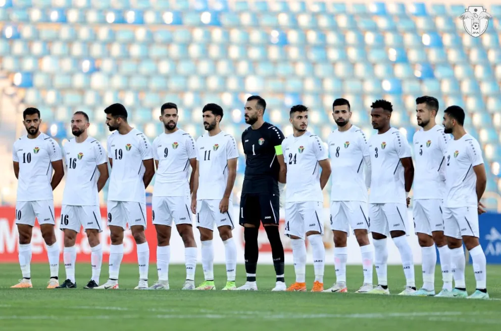 El seleccionado de Jordania, rival de Bolivia. Foto: AFJ