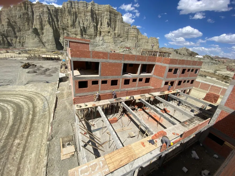 Un de las infraestructuras que se construyen en la Casa de la Verde. Foto: FBF.