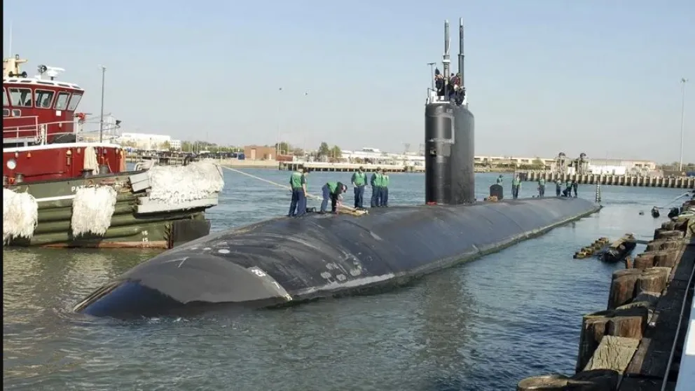 Un submarino nuclear en la estación naval de Norfolk, Estados Unidos en una imagen de archivo. Foto: EFE