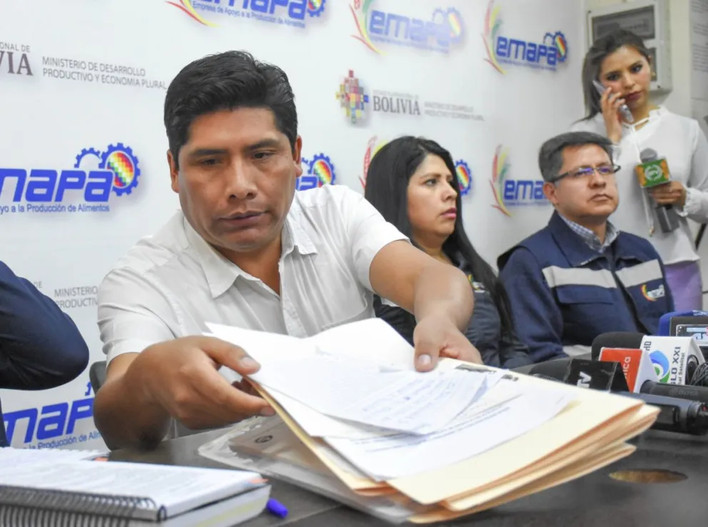 El exgerente de Emapa, Franklin Flores, en una imagen de archivo. Foto: APG