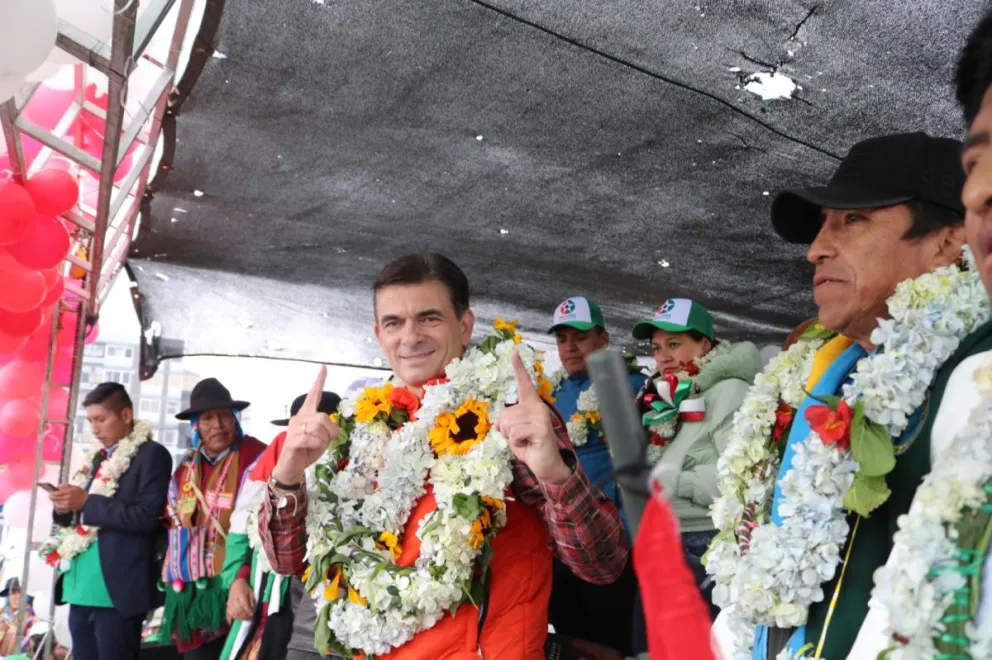 Rodrigo Paz en Viacha