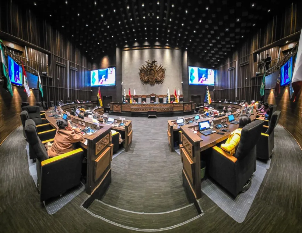 Una sesión anterior del Senado. FOTO: Cámara de Senadores