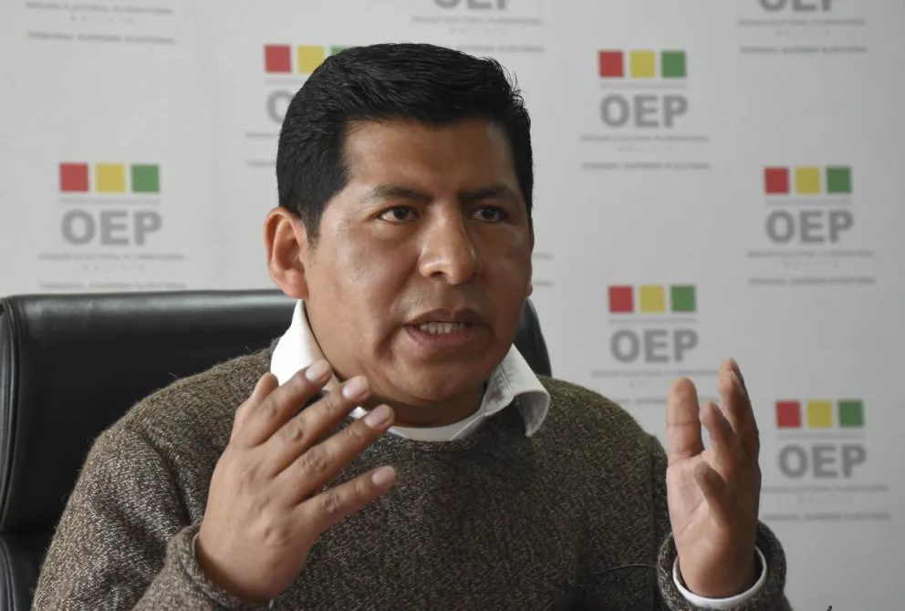 Tahuichi Tahuichi Quispe, vocal del Tribunal Supremo Electoral (TSE). Foto: APG 