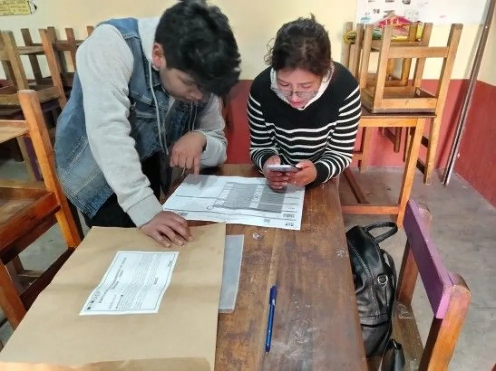 Un simulacro del Sirepre para las elecciones del 17 de agosto. Foto: OEP