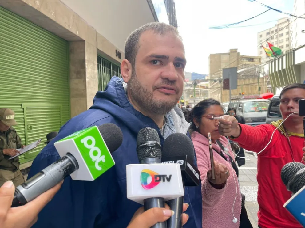 El activista compareció a la Fiscalía, el jueves. Foto: DTV