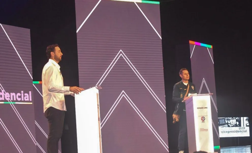 El debate del domingo entre los candidatos a vicepresidentes. Foto: APG