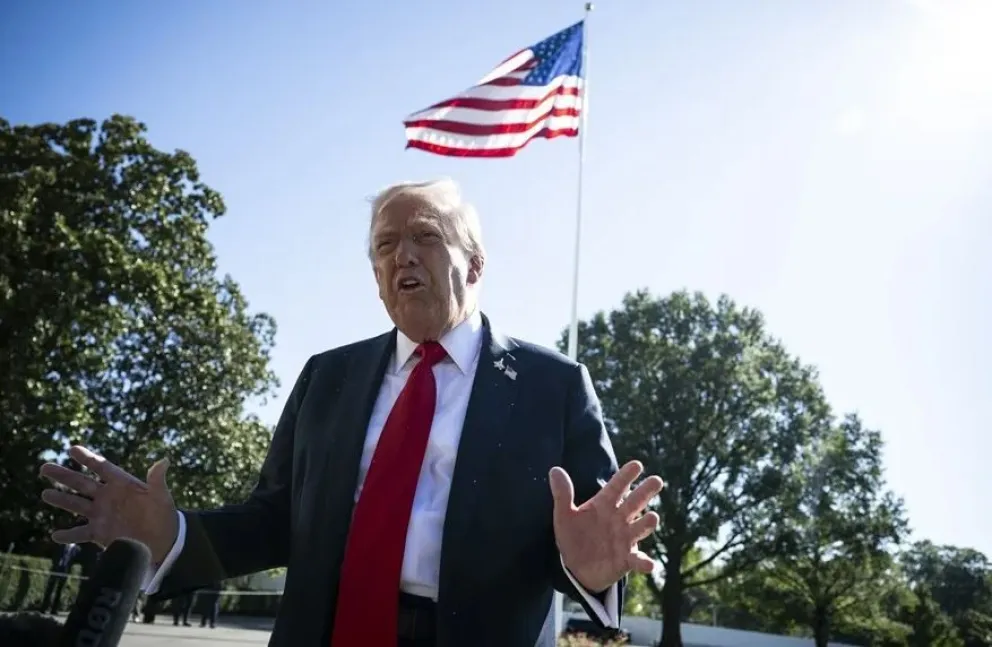 El mandatario estadounidense en la Casa Blanca. Foto: EFE