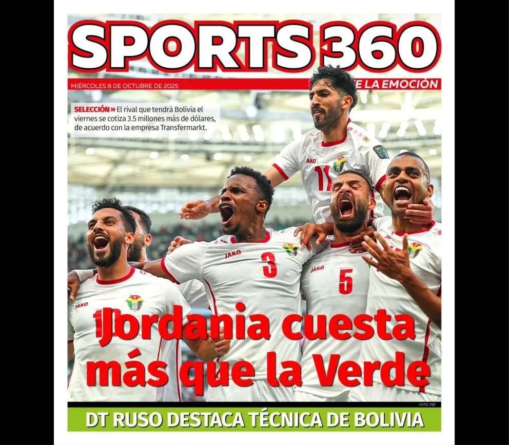 Los jordanos celebran un triunfo que consiguieron en las eliminatorias de Asía. Foto: AFJ