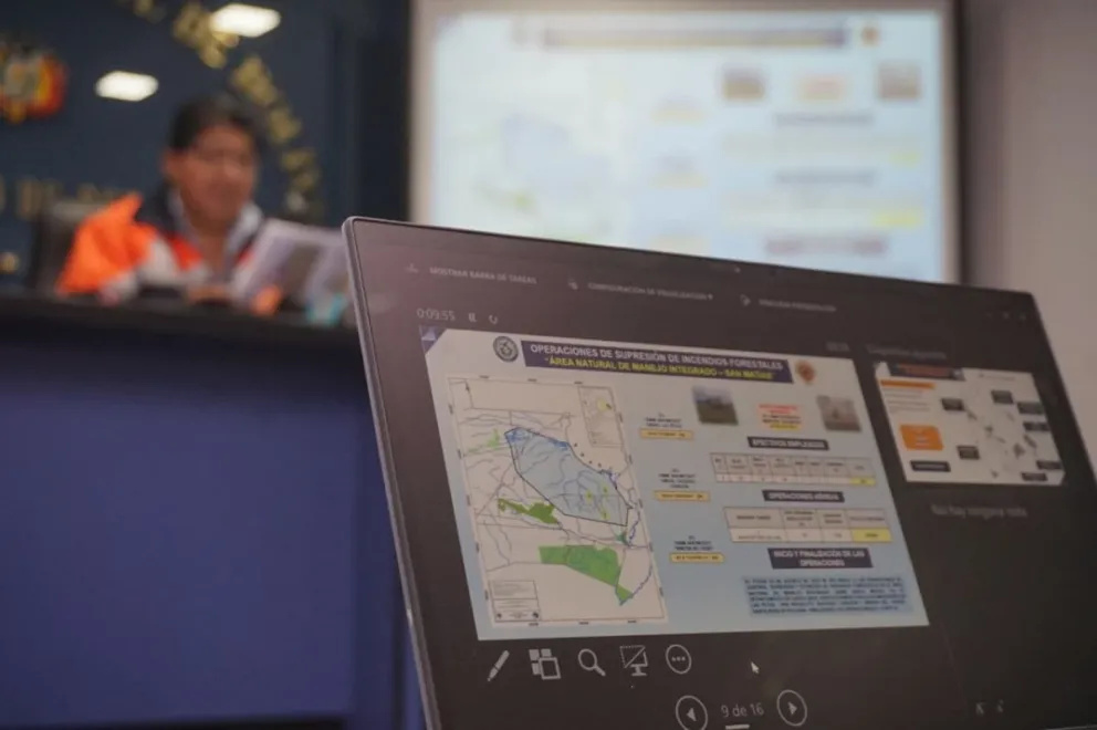 El viceministro de Defensa Civil, Juan Carlos Calvimontes, este miércoles. Foto: APG