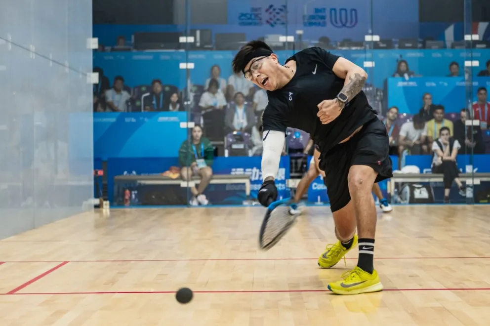 Moscoso durante uno de sus partidos en los Juegos Mundiales de China. Foto: Archivo Digital.