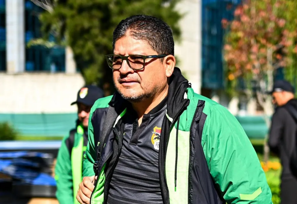 Óscar Villkegas, director técnico de la Selección absoluta de Bolivia. Foto: FBF