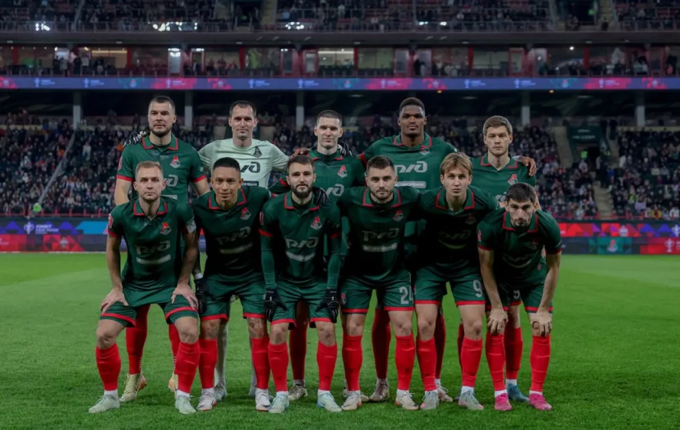 El equipo de Lokomotiv que tendrá un juego de práctica con la Verde. Foto: LKM