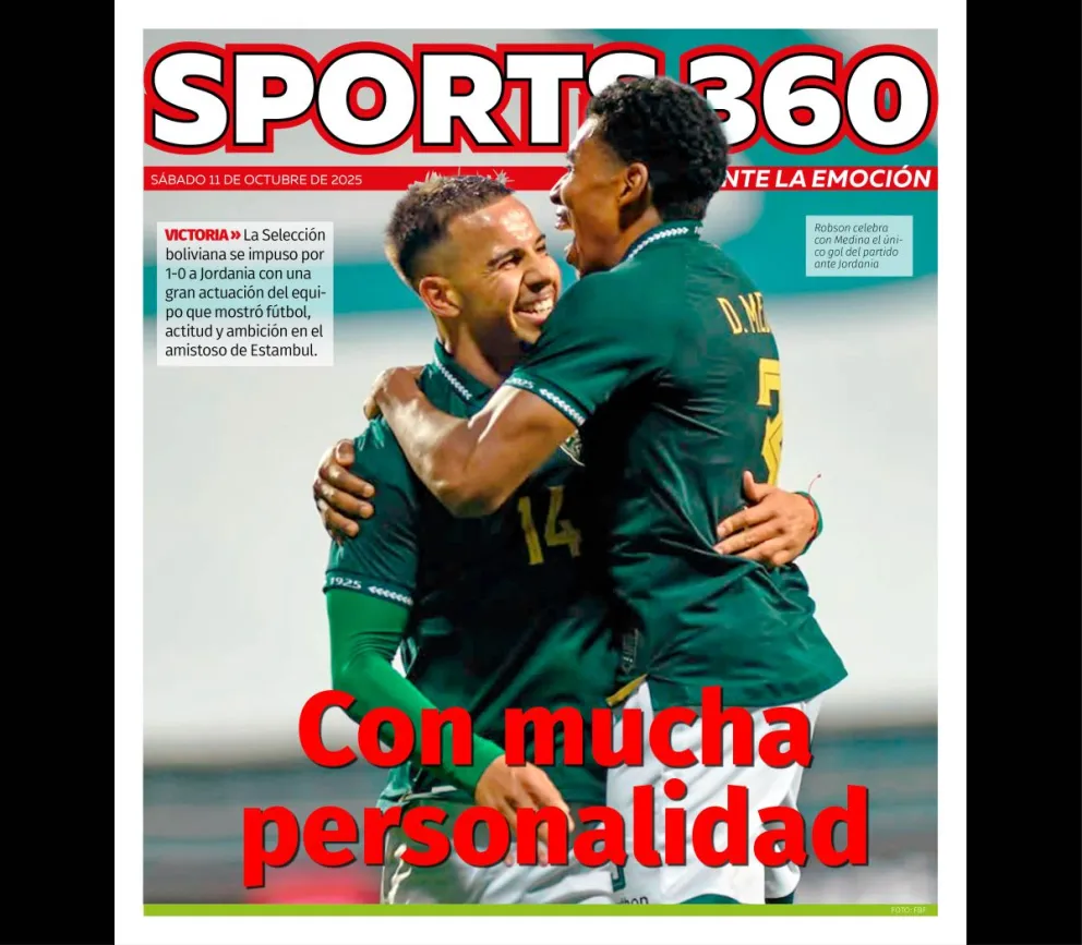 Robson celebra el único gol del partido frente a Jordania. Foto: FBF