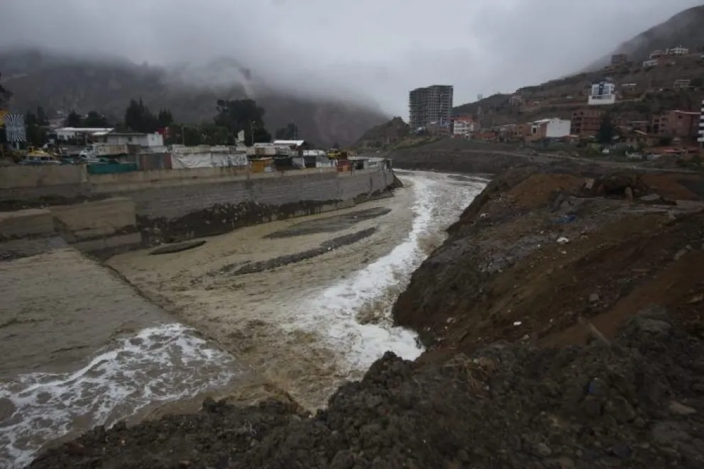 El río Choqueyapu, de la ciudad de La Paz. Foto: AMUN