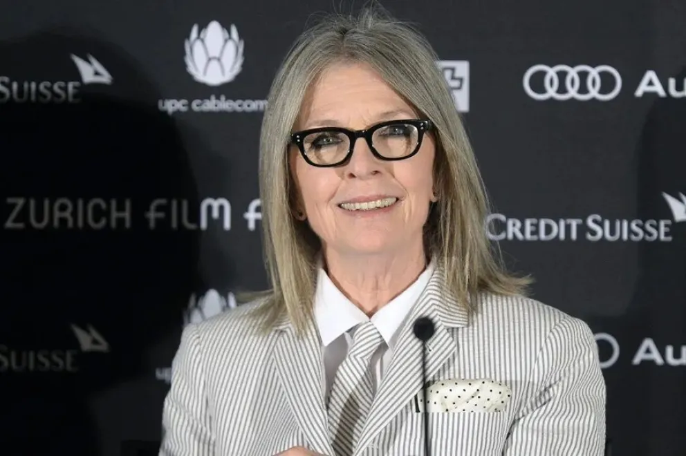 Fotografía de archivo de la actriz estadounidense Diane Keaton. Foto: EFE