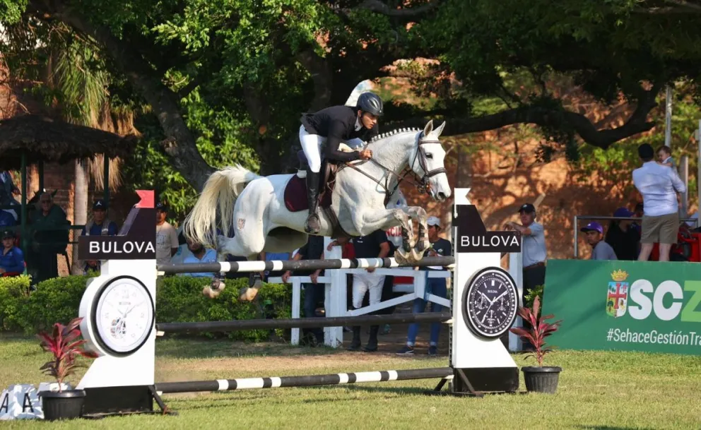 Santiago Rocha en plena competencia. Foto: Fernando Catalán