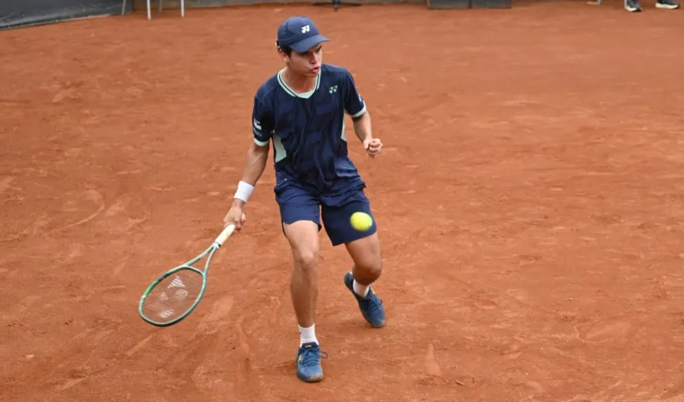 Prado durante su partido en Colombia. Foto: Challenger de Cali.