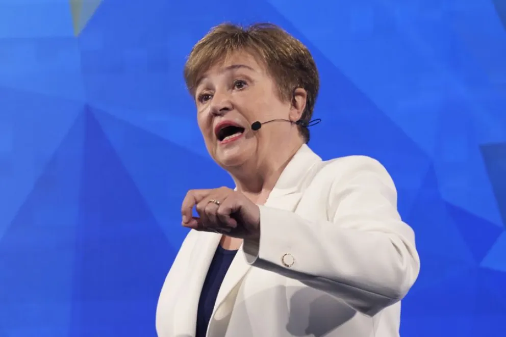 Fotografía del pasado 8 de octubre de la directora gerente del Fondo Monetario Internacional (FMI), Kristalina Georgieva. EFE/ Lenin Nolly