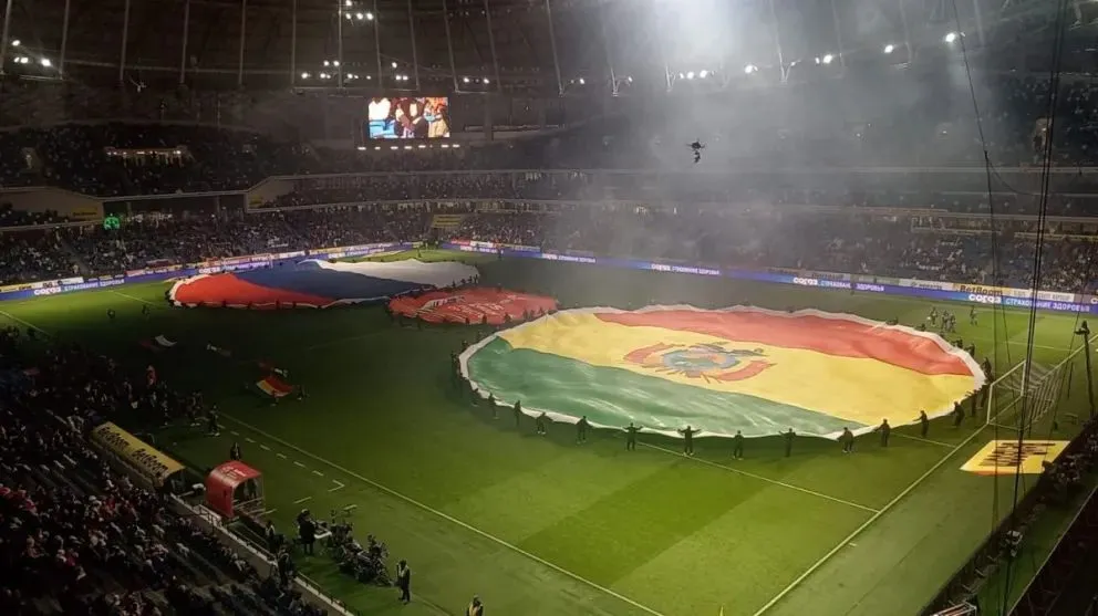 La previa del amistoso entre Rusia y Bolivia. Foto: Wara Arteaga.