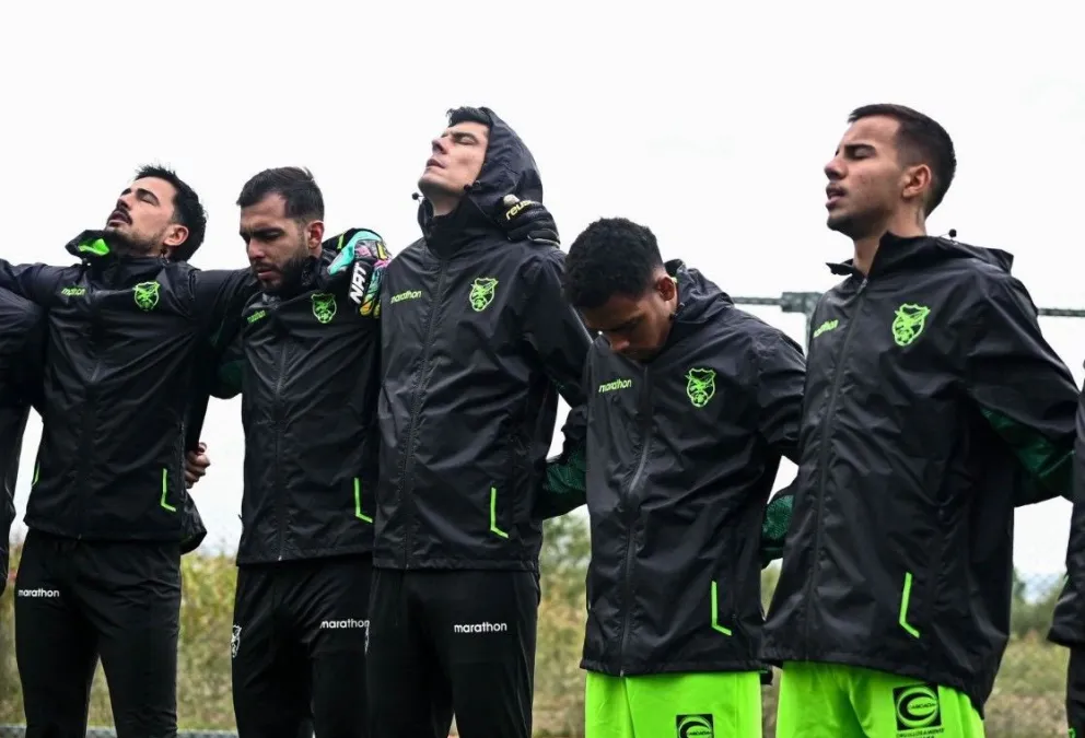 Los jugadores de la Selección nacional en un entrenamiento realizado en Estambul. Foto: FBF