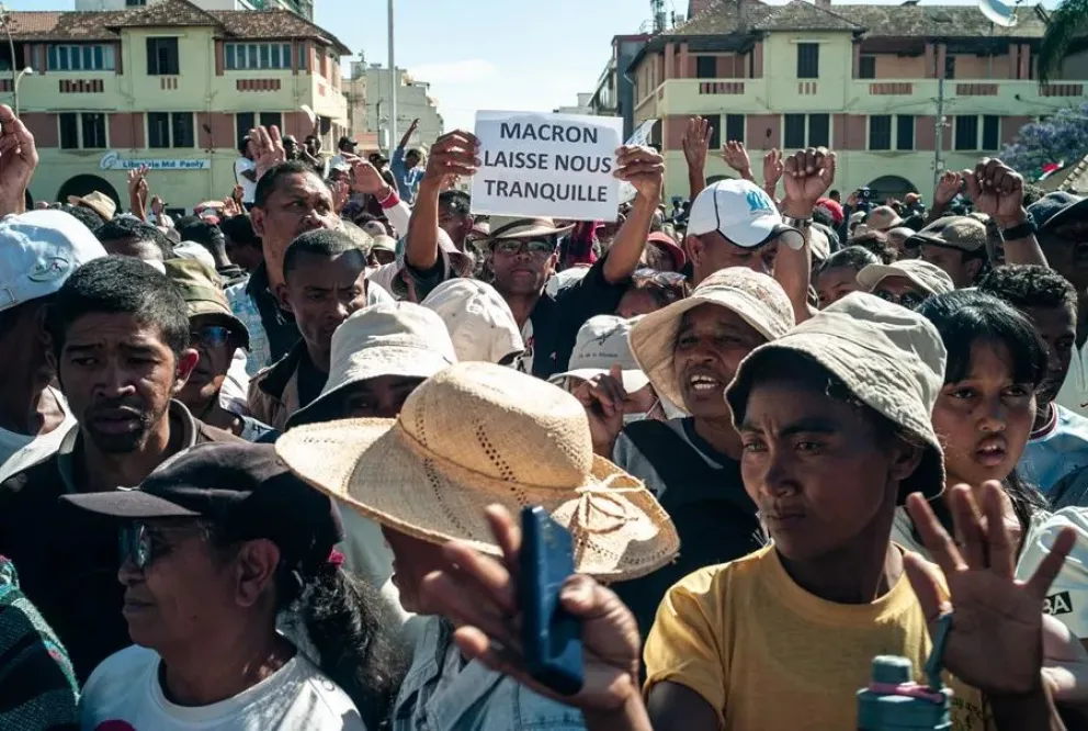 Celebraciones en Antananarivo, Madagascar, tras el golpe de Estado. EFE/EPA