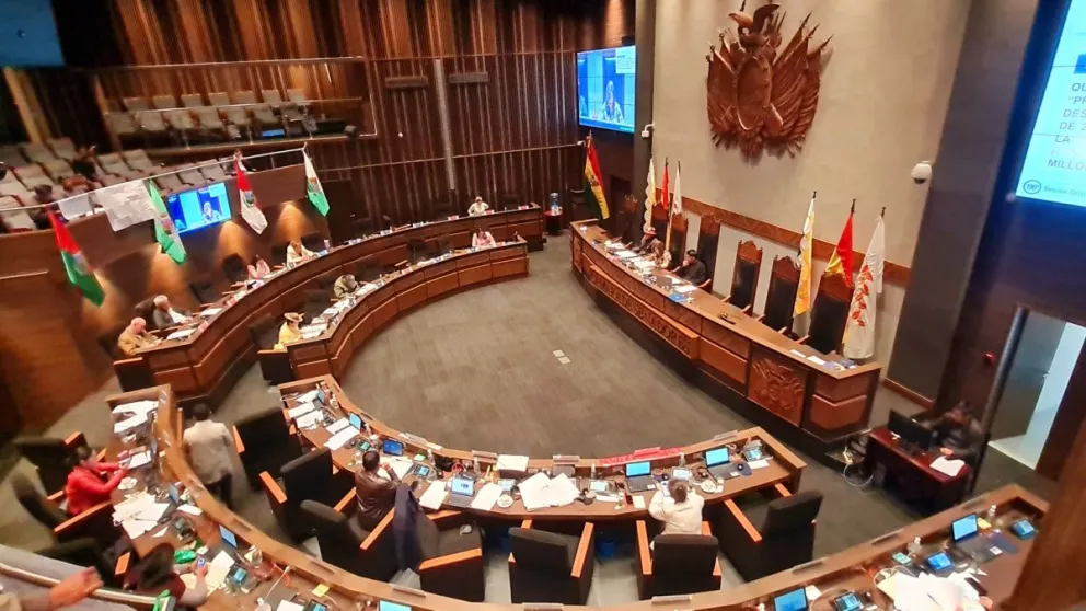 Una sesión anterior del Senado. Foto: RRSS de la Cámara Alta 