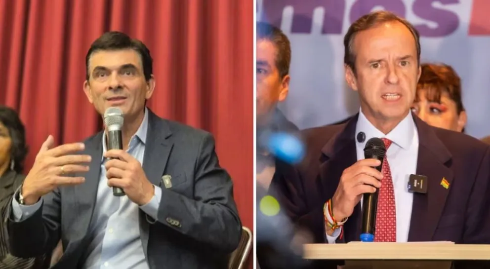 Rodrigo Paz y Tuto Quiroga se miden el domingo en un histórico balotaje. Foto: CNN