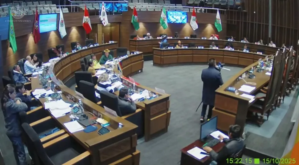Asambleístas en la sesión de la Cámara de Senadores. FOTO: APG