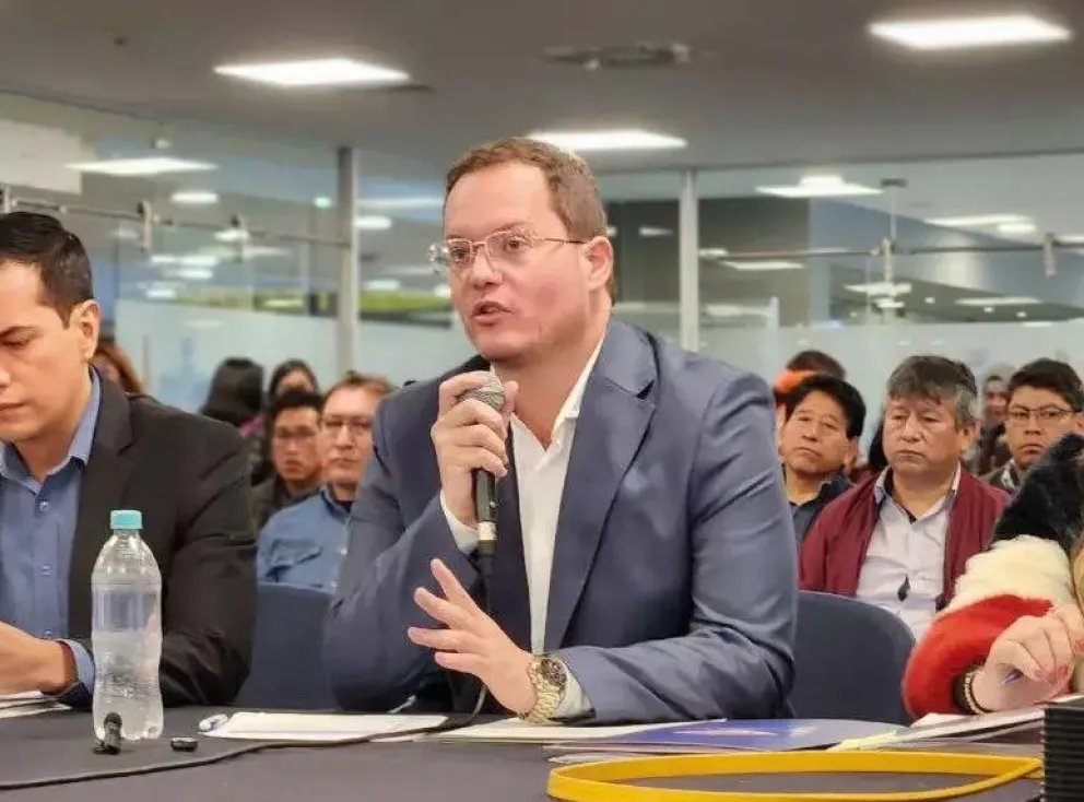 Dorgathen, cuando se presentó ante la Comisión Especial de Investigación de la Cámara de Diputados, en abril. Foto: Diputados