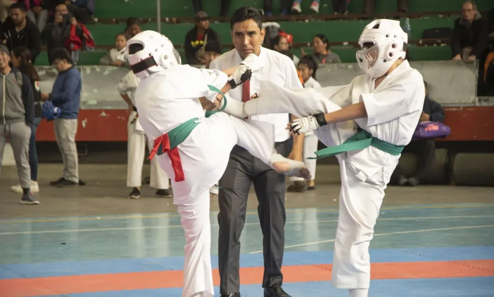Un combate anterior de karate kyokushin. Foto: Feboka.
