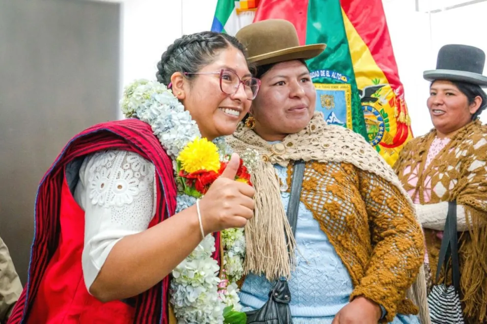 La alcaldesa Eva Copa. FOTO: GAMEA