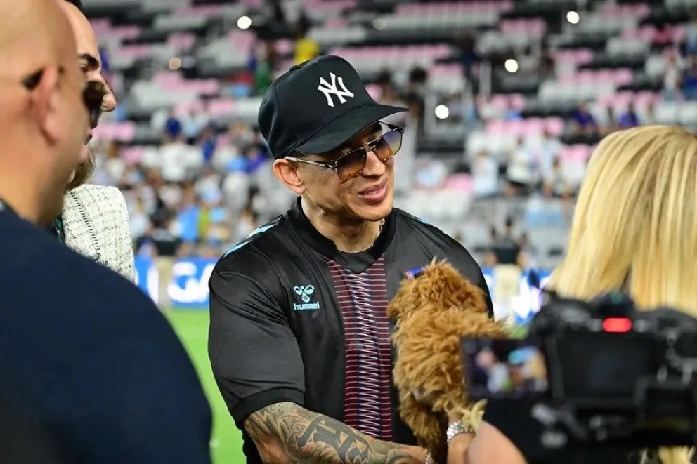 El cantante puertorriqueño Daddy Yankee en el Chase Stadium, en Fort Lauderdale (Estados Unidos). EFE