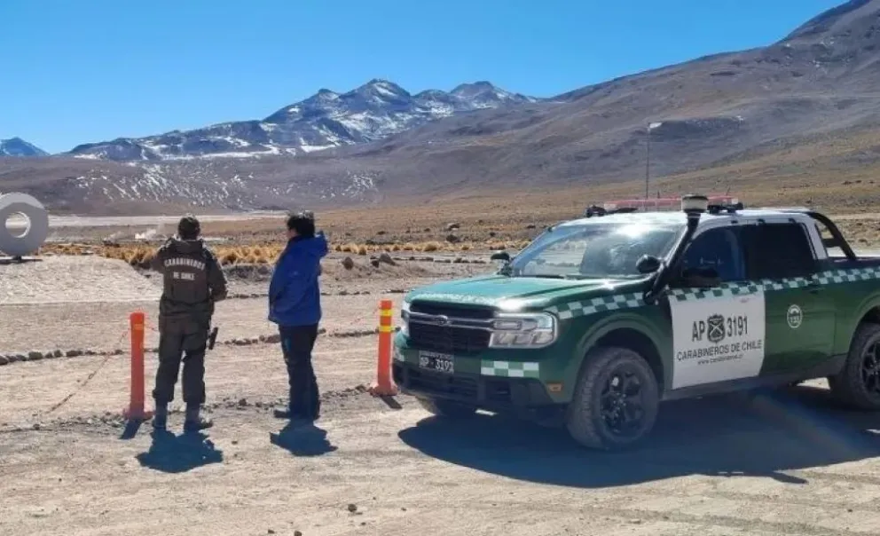 Carabineros en las frontera con Bolivia. Foto: Iberoamérica Central de Noticias