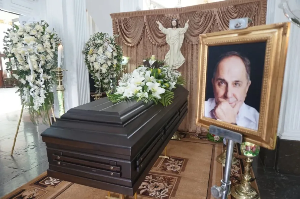 El velatorio de Gustavo Aliaga, este viernes en el Legislativo. Fotos: APG