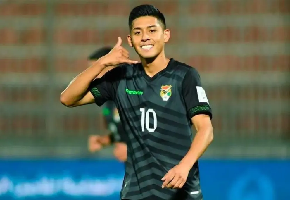 Ramiro Vaca en un partido anterior de la Selección nacional. Foto: FBF - La Verde