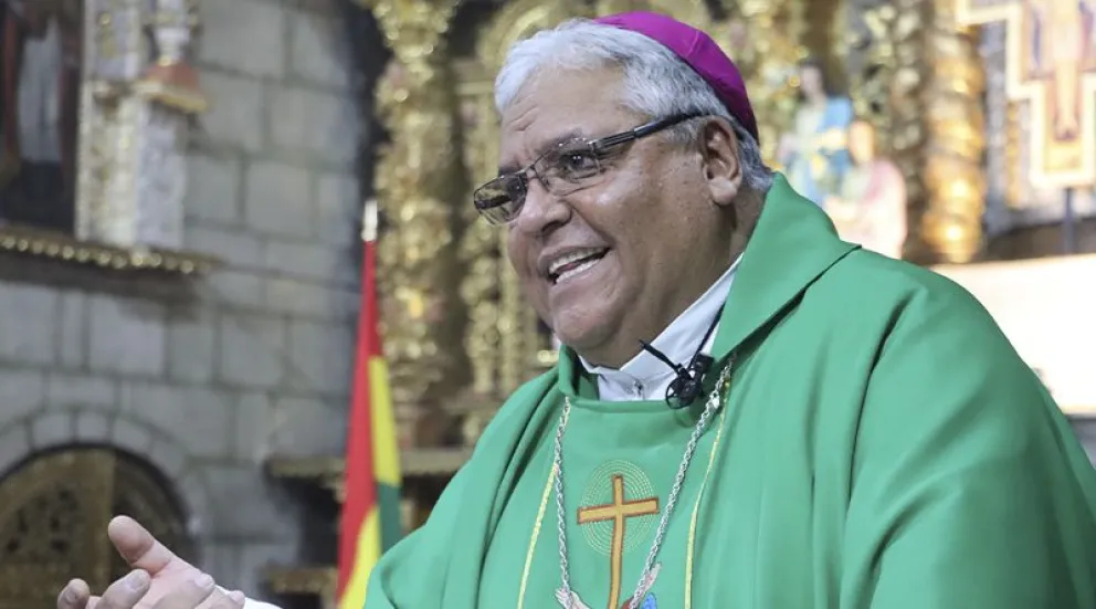Monseñor Percy Galván, una de las personalidades que serán reconocidas. FOTO: Conferencia Episcopal de Bolivia 