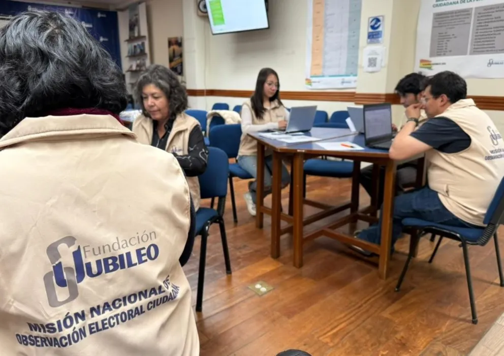 La Misión de Observación Electoral (MOE) de la Fundación Jubileo. Foto: Jubileo.
