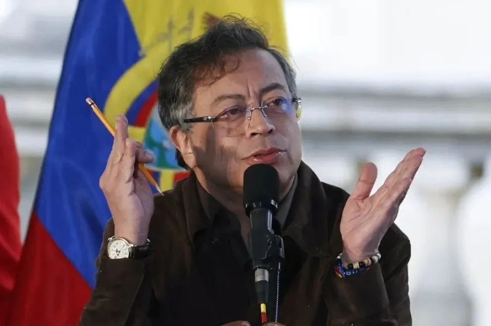El presidente de Colombia, Gustavo Petro, en un acto público el pasado 17 de octubre. EFE