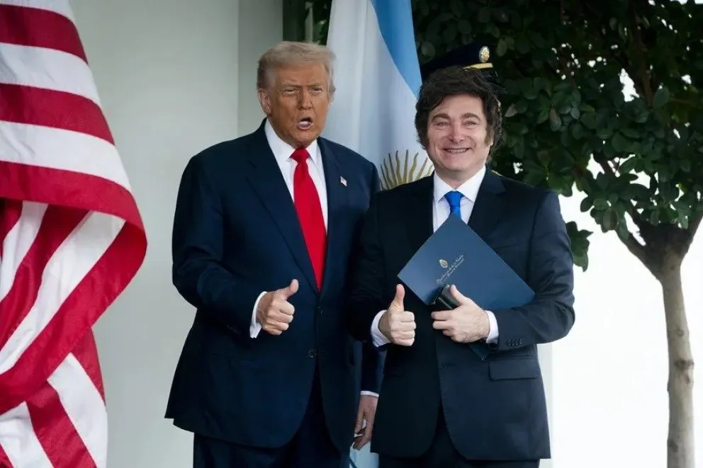 Donald Trump y Javier Milei, durante su reciente encuentro en la Casa Blanca. EFE/EPA