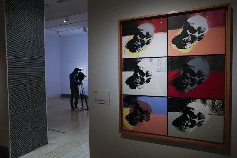 'Calaveras', de Andy Warhol', en el Museo Thyssen-Bornemisza. EFE