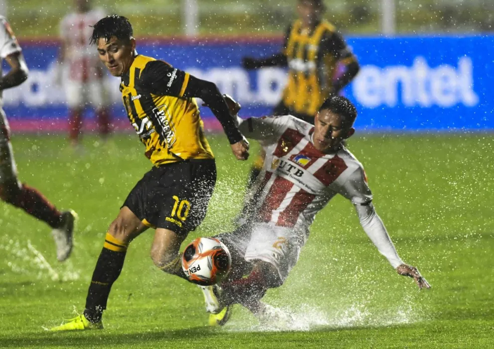 Incidencia del partido que jugaron The Strongest e Independiente. Foto: APG