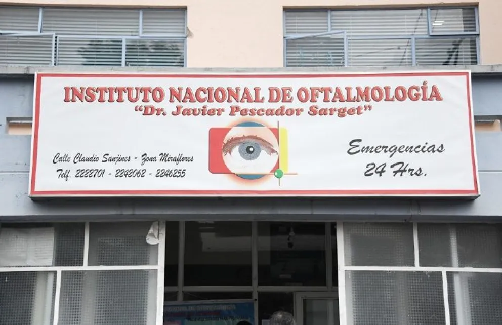 Instalaciones del Instituto Nacional de Oftalmología INO. Foto: Ministerio de Salud 