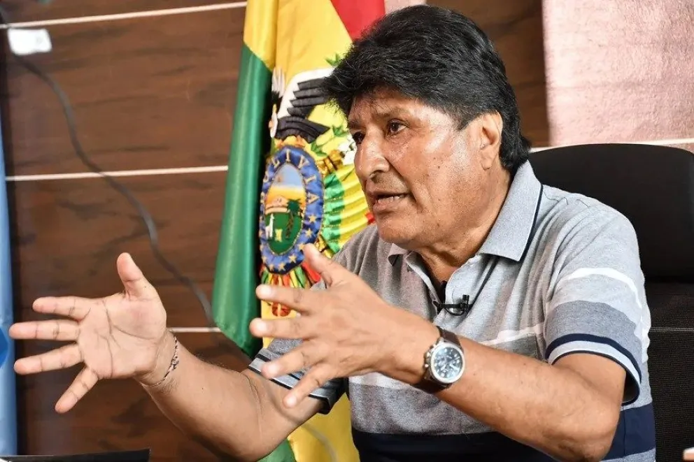 El expresidente Evo Morales habla durante una entrevista con EFE, el 25 de octubre de 2025, en Lauca Eñe (Bolivia). EFE
