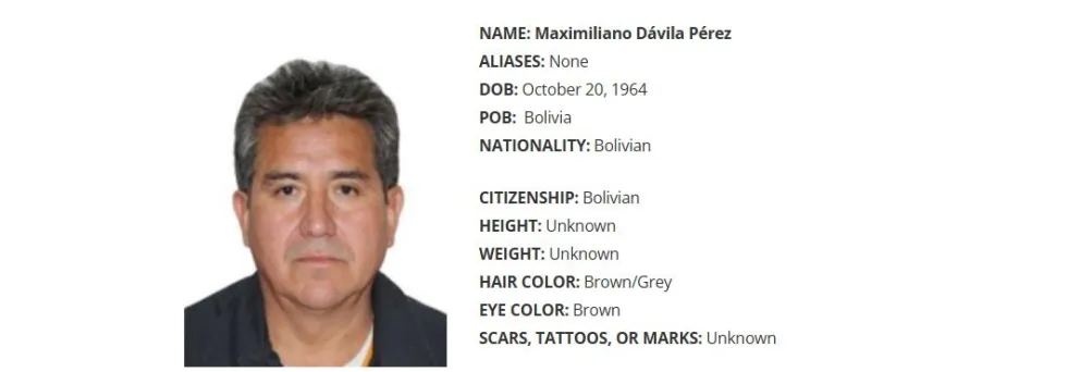 Cartel de “Se busca” del Departamento de Justicia de Estados Unidos. FOTO: Departamento de Justicia de Estados Unidos