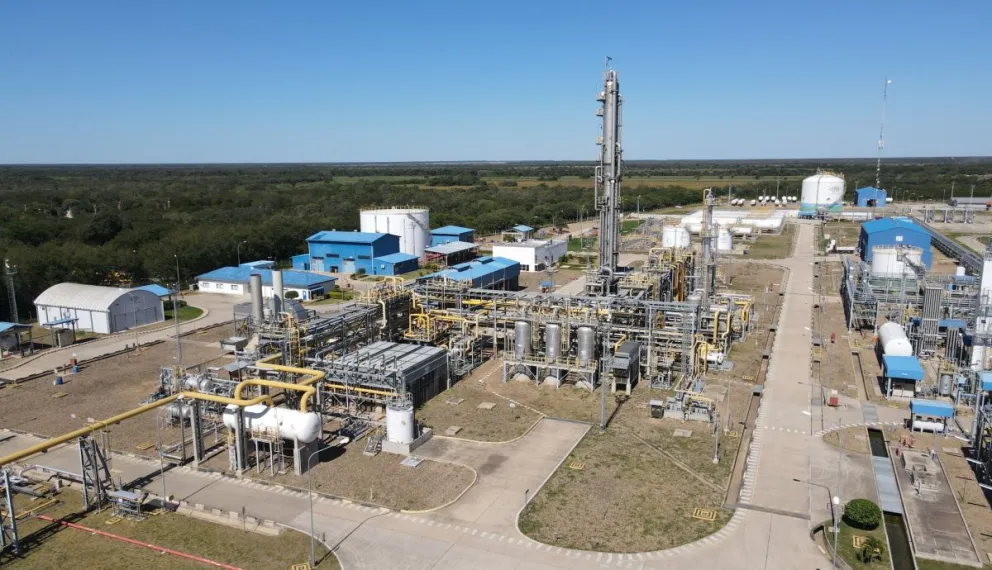 La planta de licuefacción de Río Grande. Foto: YPFB