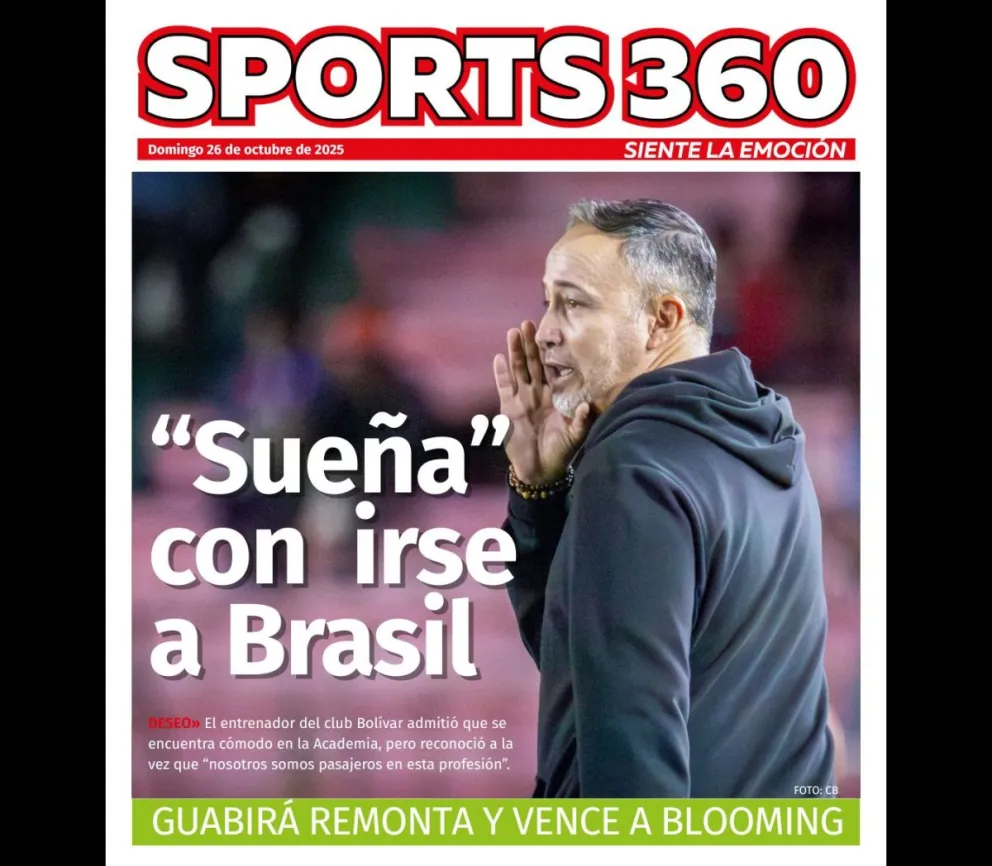 Flavio Robatto, entrenador del club Bolívar, conversó con la prensa de su país. Foto: CB
