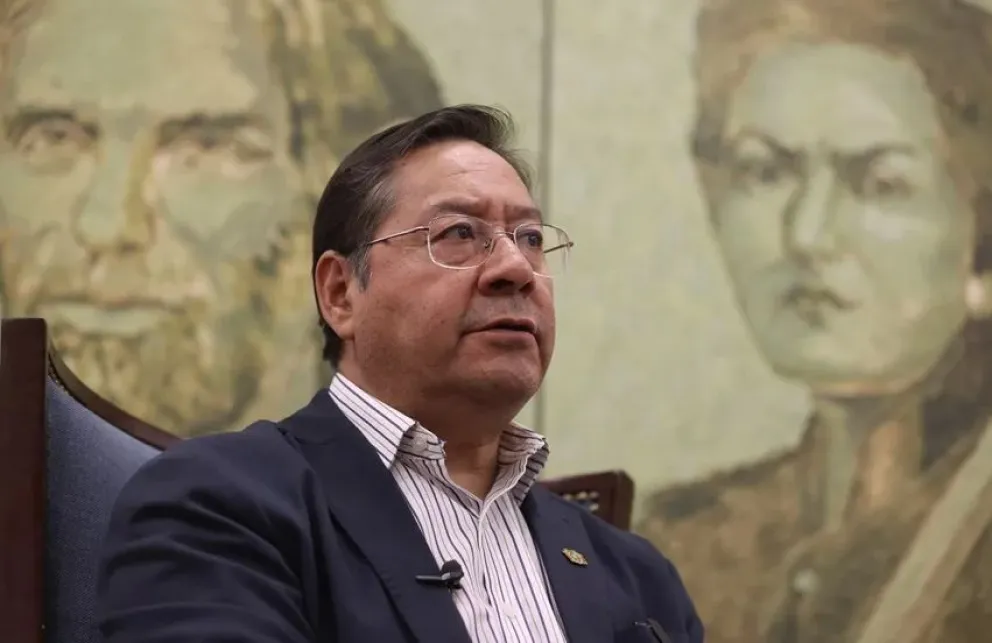 Luis Arce, en una imagen del 22 de octubre. Foto: EFE