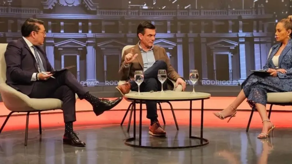 Paz en la entrevista en la Red Uno. FOTO: Captura de video